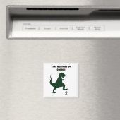 Tiny Humans Go Squish Funny Dinosaur Cartoon Magneet (Insitu (Vaatwasser))