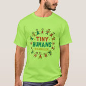 Tiny Humans Wrangler — Cute Elementary Teacher T-shirt (Voorkant)