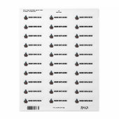 TINY HUUSE CABIN RETURN ADRES ETIKETTERS ETIKET (Full Sheet)