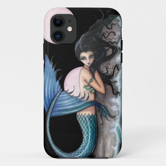 Tiny Island Gothic Mermaid Fantasy Art Case-Mate iPhone Case (Achterkant)