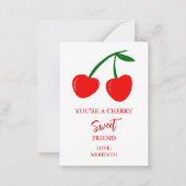 Tiny Je bent een zoete vriend Valentijn Notitiekaartje (Voorkant)