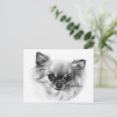 Tiny King - Met de hand geschilderd portret van ee Briefkaart (Staand voorkant)