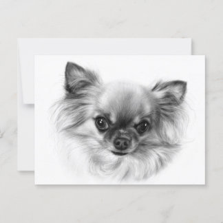 Tiny King - Met de hand geschilderd portret van ee Briefkaart
