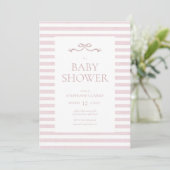 Tiny Lady Waterverf Bow Baby shower Kaart (Staand voorkant)
