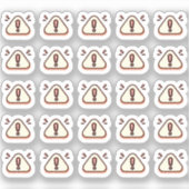 Tiny latte alert planner sticker (Voorkant)