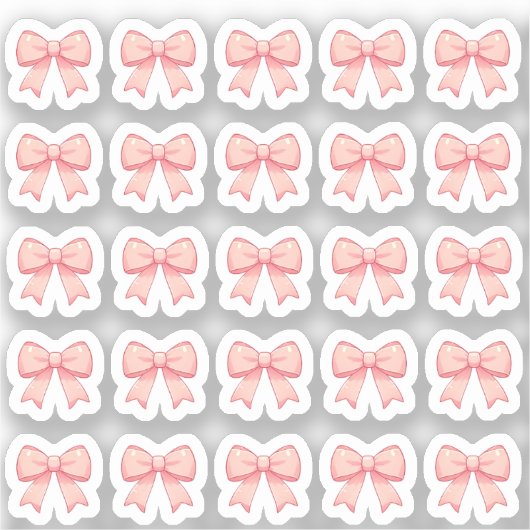 Tiny latte blow bows planner sticker (Voorkant)