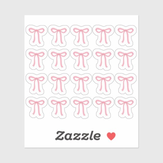 Tiny latte bows planner sticker (Vel)
