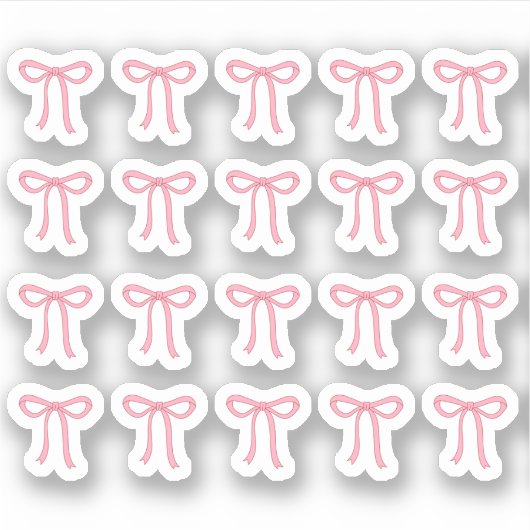 Tiny latte bows planner sticker (Voorkant)