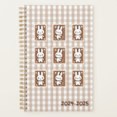 Tiny latte gingham planner (Voorkant)