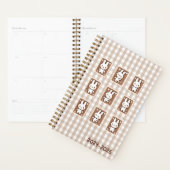 Tiny latte gingham planner (Display)