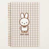 Tiny latte gingham planner (Voorkant)