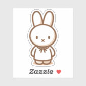 Tiny latte lint jurk Custom-Cut Vinyl Sticker (Vel)