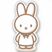 Tiny latte lint jurk Custom-Cut Vinyl Sticker (Voorkant)