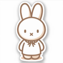 Tiny latte lint jurk Custom-Cut Vinyl Sticker