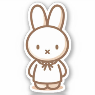Tiny latte lint jurk Custom-Cut Vinyl Sticker