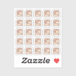 Tiny latte shipping box planner sticker