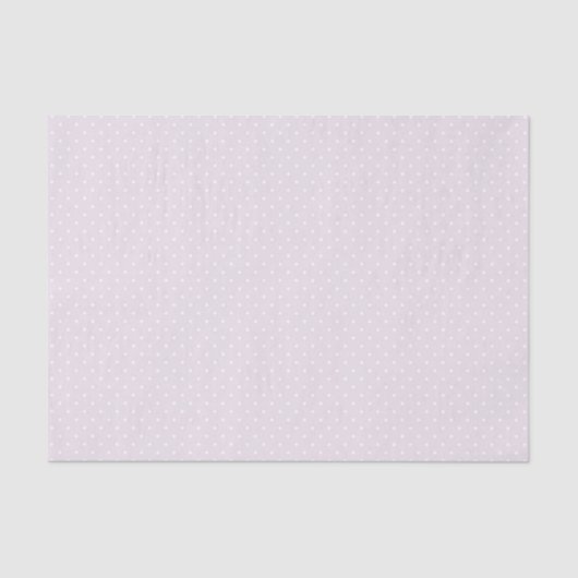 TINY LAVENDER EN WHITE POLKA DOTS TISSUEPAPIER (Voorkant)