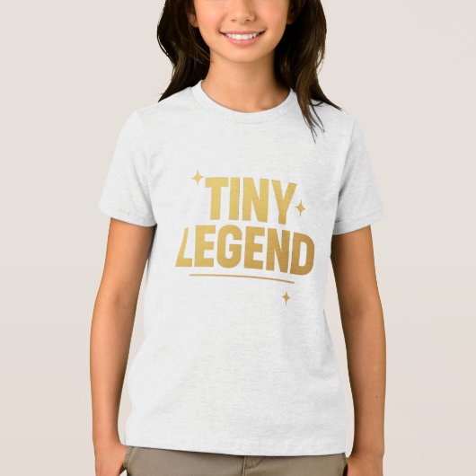 TINY LEGEND – Bold & Bright Tri-Blend Shirt (Voorkant)