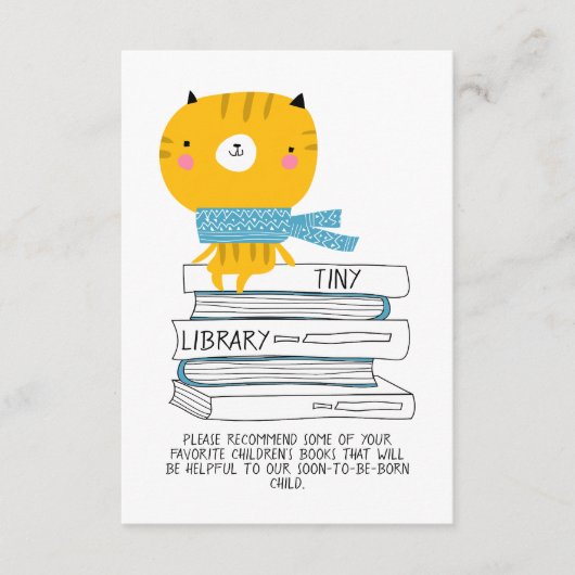 Tiny Library Informatiekaartje (Voorkant)