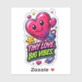 Tiny Liefde Grote Vibes 💖✨ Sticker (Vel)