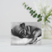 Tiny Life - Handgeschilderde Chihuahua pasgeborene Briefkaart (Staand voorkant)