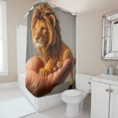 Tiny Lion Douchegordijn (In situ)