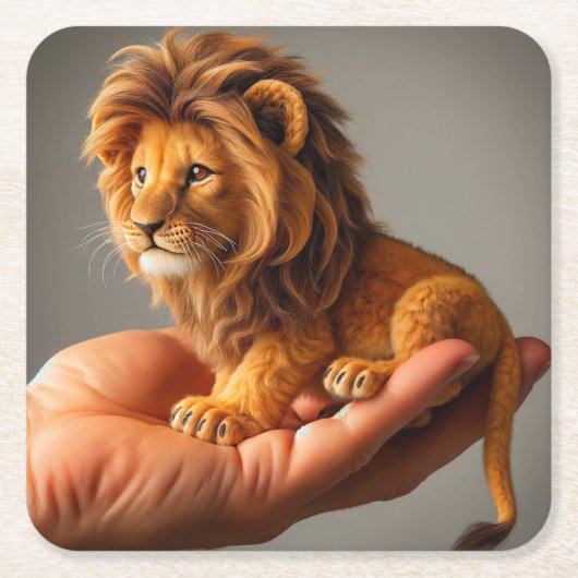 Tiny Lion Kartonnen Onderzetters (Voorkant)