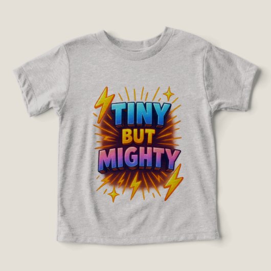 Tiny maar machtige peuter macht T-shirt (Design voorkant)