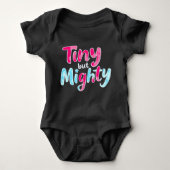 "Tiny maar Mighty" Schattige Brave Romper (Voorkant)