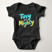 "Tiny maar Mighty" Schattige Brave Romper (Voorkant)