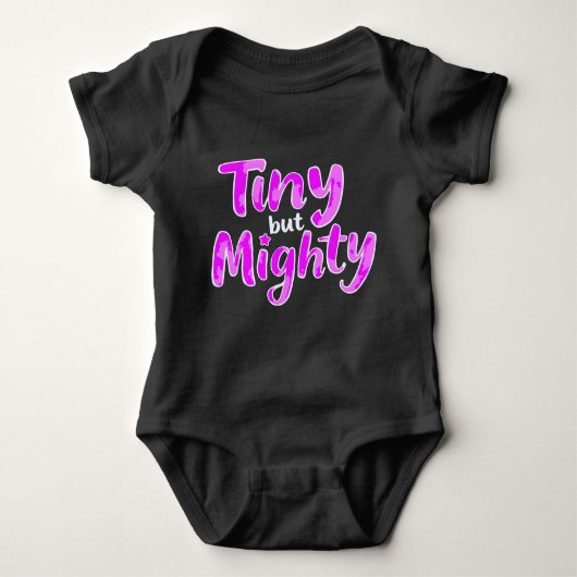 "Tiny maar Mighty" Schattige Brave Romper (Voorkant)