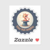 Tiny maar Mighty - Schattigee Dragon Sticker (Vel)