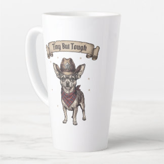 Tiny Maar Taai Chihuahua Cowboy - Westerse Hondenk Latte Mok