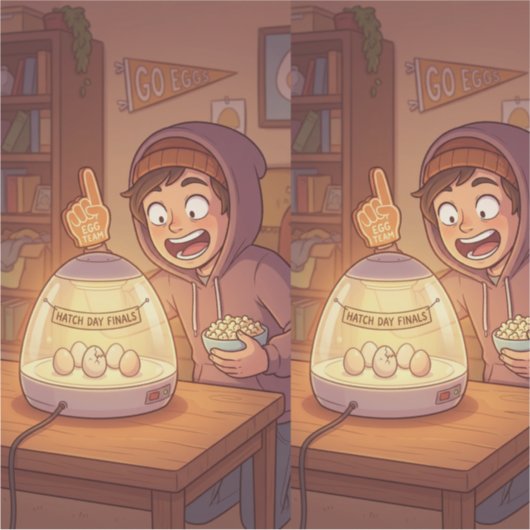 Tiny Moment, Big Cheer Sticker (Voorkant)