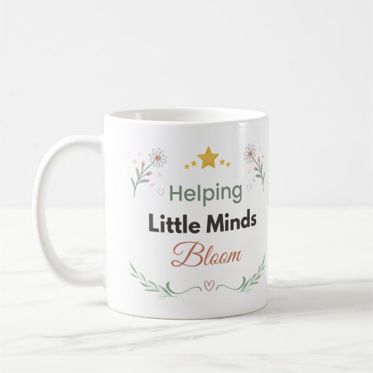Tiny Moments Botanisch Madeliefje Design Koffiemok (Links)