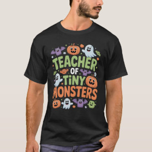 Tiny Monsters Schattige Halloween School T-shirt