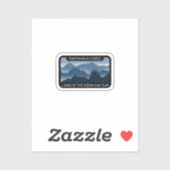 (Tiny) Nantahala Gorge, Land van de middagzon Sticker (Vel)