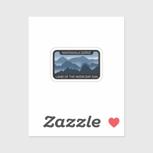 (Tiny) Nantahala Gorge, Land van de middagzon Sticker (Vel)