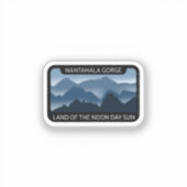 (Tiny) Nantahala Gorge, Land van de middagzon Sticker (Voorkant)