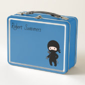 Tiny Ninja aangepaste naam op blauw (Voorkant)