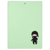 Tiny Ninja Custom Name on Green Klembord (Achterkant)