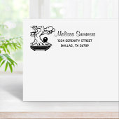 Tiny Ninja en Bonsai Tree Address 3 Rubberstempel