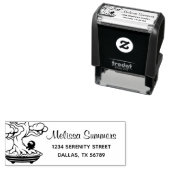 Tiny Ninja en Bonsai Tree Address 4 Zelfinktende Stempel (In situ)