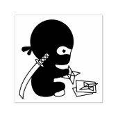 Tiny Ninja Folding Origami Star Zelfinktende Stempel (Design)