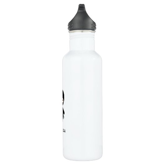 Tiny Ninja Girl Custom Name Waterfles (Rechts)