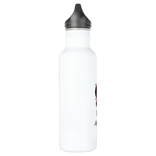 Tiny Ninja Girl Custom Name Waterfles (Links)