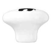 Tiny Ninja Girl Keramische Knop (Zijkant)