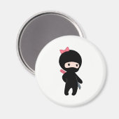 Tiny Ninja Girl Magneet (Voorkant / Achterkant)