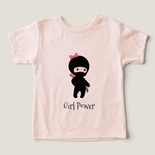 Tiny Ninja Girl Quote Girl Power (Design voorkant)