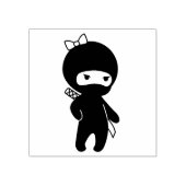 Tiny Ninja Girl Rubberstempel (Afrduk)